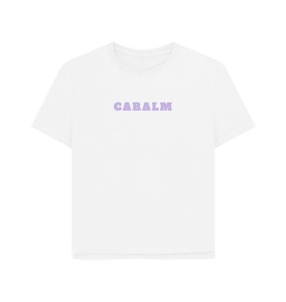 White Camiseta Horizonte Dorado mujer