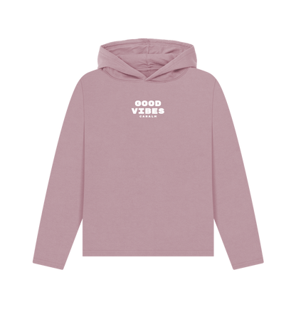 Mauve Hoodie GOOD VIBES Mujer