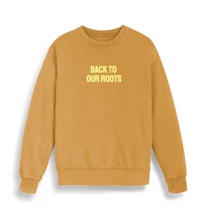 Garment Dyed Gold Ochre Sudadera Golden Horizons