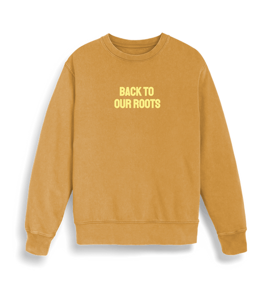 Garment Dyed Gold Ochre Sudadera Golden Horizons